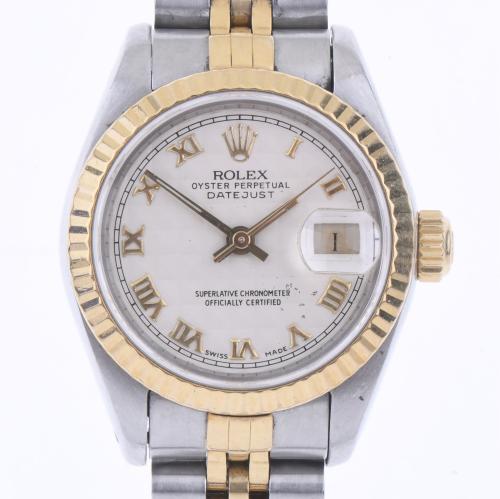 ROLEX OYSTER PERPETUAL DATEJUST. WOMEN&#39;S WRISTWATCH.