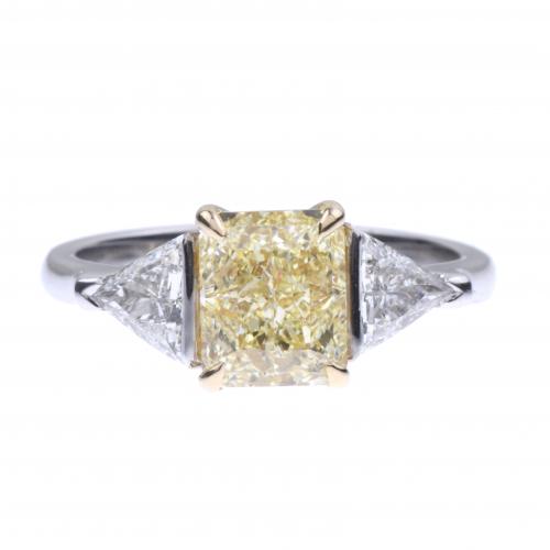 SORTIJA "FANCY YELLOW" DE 2,02 CT. CERTIFICADO GIA.