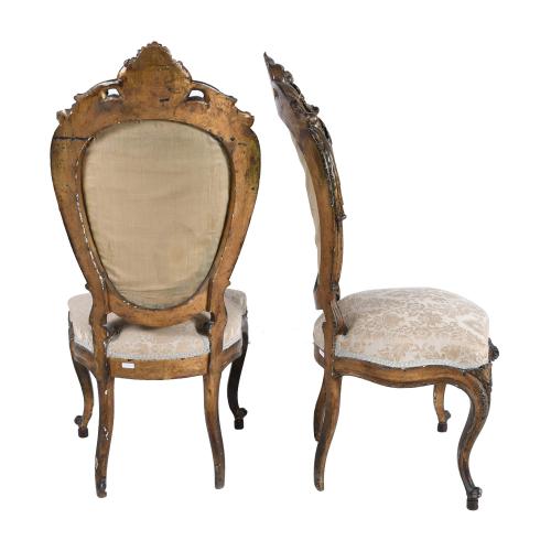 PAIR OF ELIZABETHAN CHAIRS, THIRD QUARTER OF THE 19TH CENTU