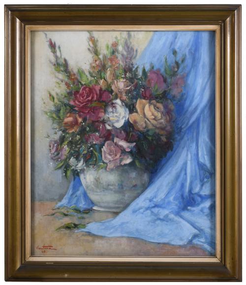 JOSEP VENTOSA DOMÈNECH (1897-1982). "FLOWERS VASE", 1945.