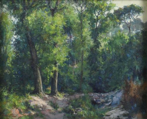 JOSEP VENTOSA DOMÈNECH (1897-1982). "BOSQUE", 1944.