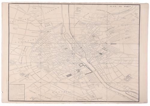 TURGOT MAP OF PARIS.