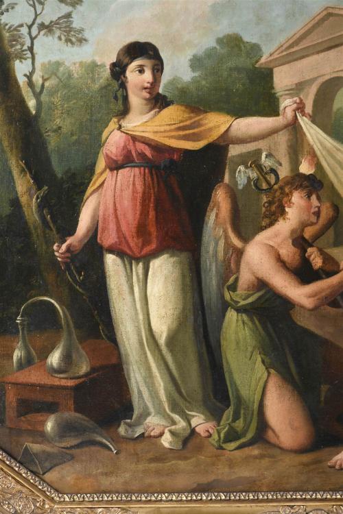 SPANISH SCHOOL, LATE 18TH-EARLY 19TH CENTURY Allegorical sc