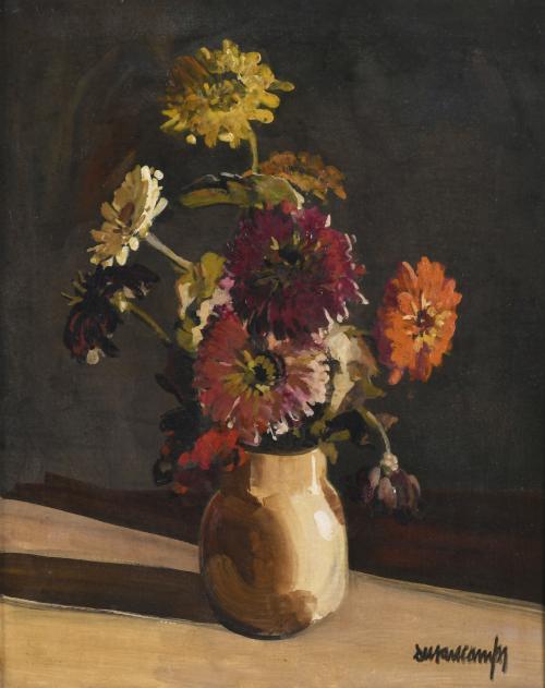 RAFAEL DURANCAMPS (1891-1979). "JARRÓN CON FLORES".