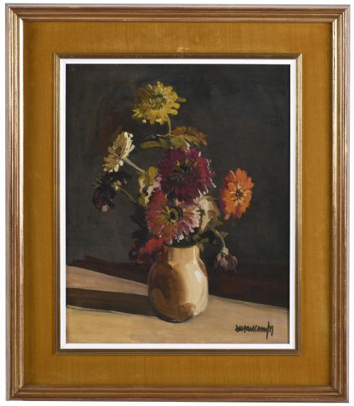 RAFAEL DURANCAMPS (1891-1979). "VASE WITH FLOWERS".