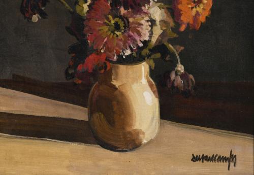 RAFAEL DURANCAMPS (1891-1979). "VASE WITH FLOWERS".