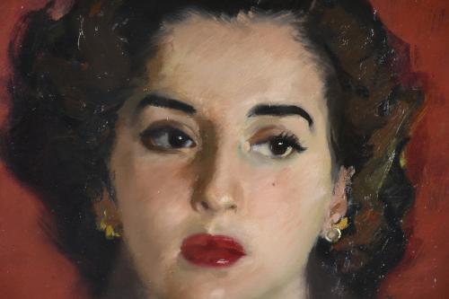 FREDERIC LLOVERAS HERRERA (1912-1983). "RETRATO FEMENINO", 