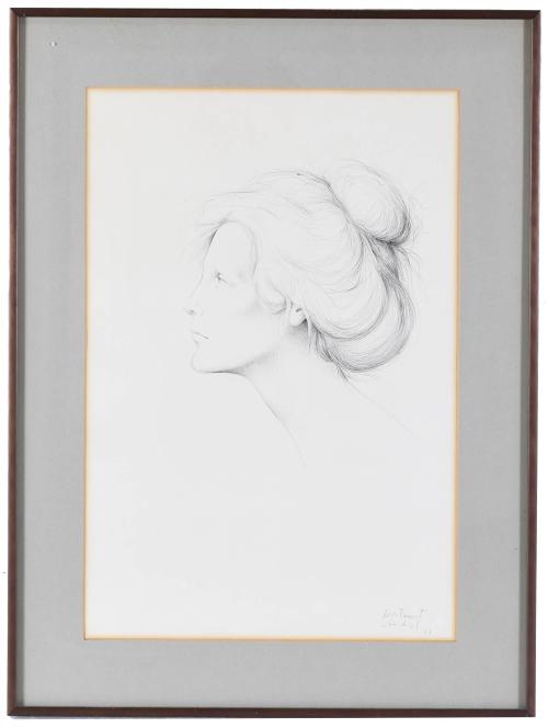 MONTSERRAT GUDIOL (1933-2015). "WOMAN&#39;S PROFILE", 1977.