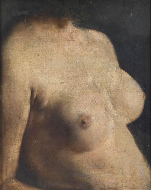 ATRIBUIDO A JOSÉ PINAZO MARTÍNEZ (1879-1933). "TORSO FEMENINO DESNUDO".