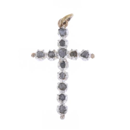 19TH CENTURY CROSS PENDANT.