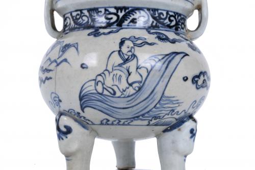 CHINESE TRIPOD CENSER. AFTER MING DYNASTY MODELS.