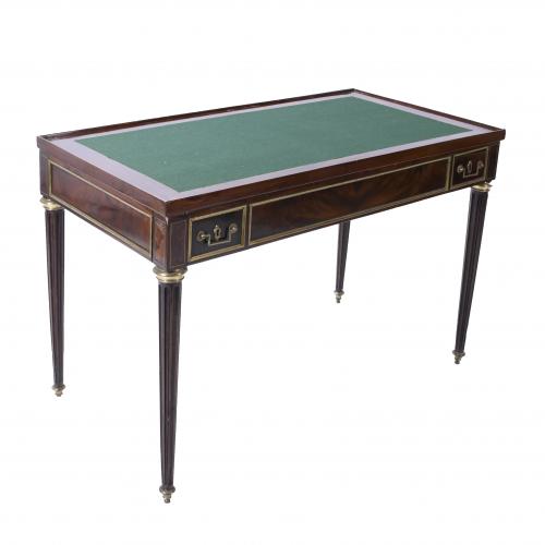 ENGLISH "TRIC-TRAC" DESK AND GAME TABLE, LATE 19TH CENTURY-