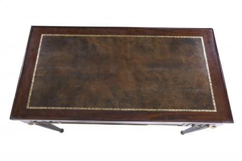 ENGLISH "TRIC-TRAC" DESK AND GAME TABLE, LATE 19TH CENTURY-