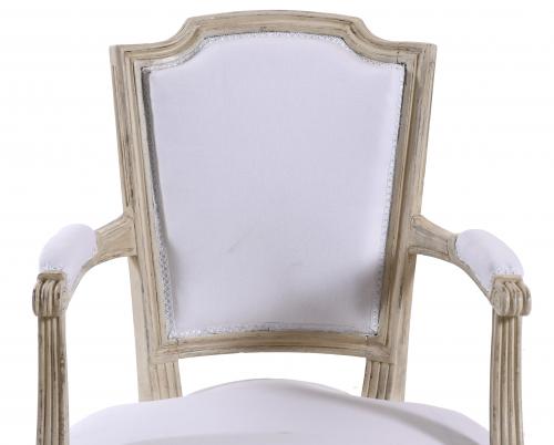 FRENCH CHAIR WITH ARMRESTS, LOUIS XVI STYLE, MID 20TH CENTU