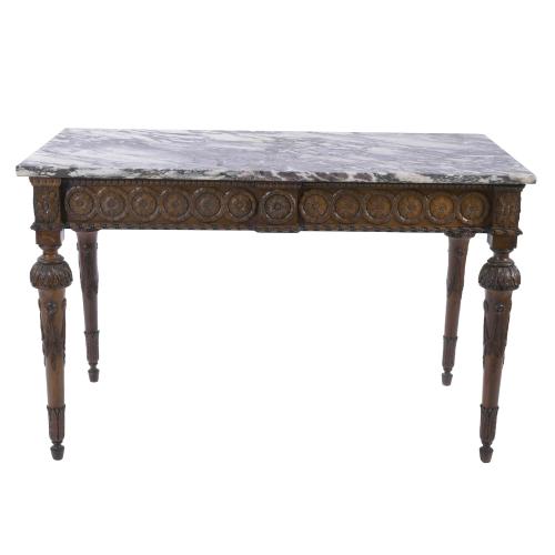 SPANISH LOUIS XVI CONSOLE, LATE 18TH CENTURY.