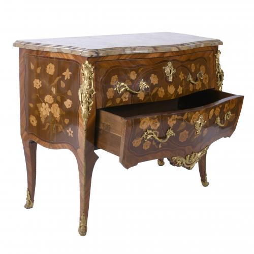 FRENCH LOUIS XV STYLE CHEST OF DRAWERS, 19TH - 20TH CENTURY