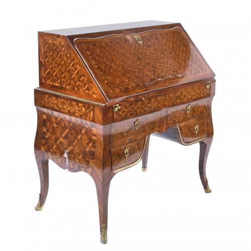 FRENCH "DE PENTE" WRITING DESK, MID 19TH CENTURY.