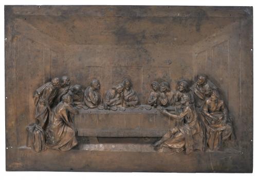 ENRIC CLARASÓ (1857-1941). "THE LAST SUPPER". 