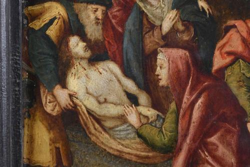 16TH-17TH CENTURY FLEMISH SCHOOL "DEPOSITION OF THE BODY OF