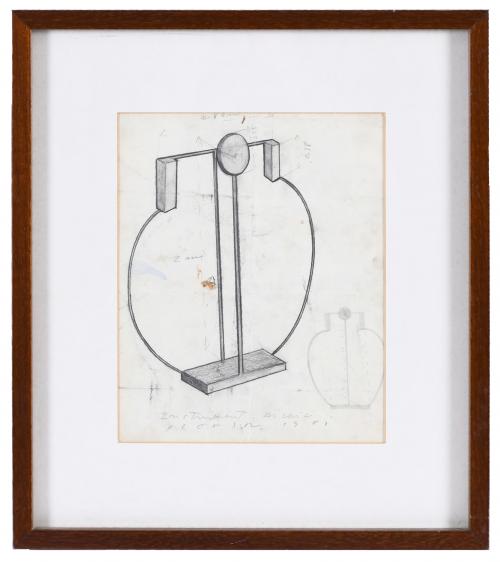 JAUME PLENSA (1955). SKETCH "INSTRUMENT ARCAIC", 1981.