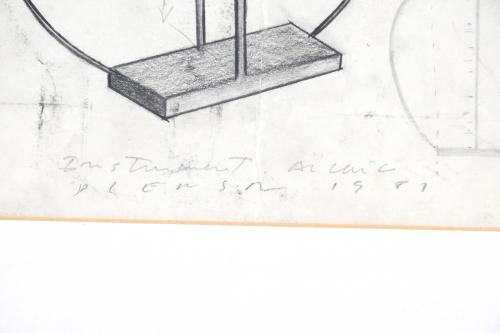 JAUME PLENSA (1955). SKETCH "INSTRUMENT ARCAIC", 1981.