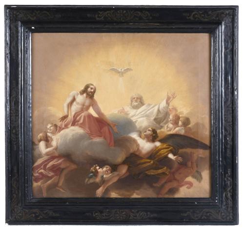 JOSÉ DEL CASTILLO (1737-1793). "HOLY TRINITY" (SKETCH FOR T