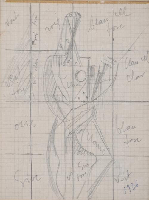 JOAN SANDALINAS (1903-1991). STUDY FOR A FIGURE, 1926.