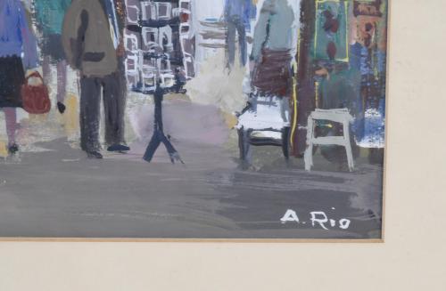 AGUSTÍN RÍO (1923-2001). "LAS RAMBLAS". 