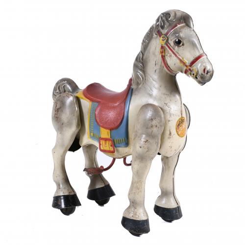 ENGLISH MOBO TOY HORSE, 1940-1950.