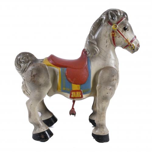 ENGLISH MOBO TOY HORSE, 1940-1950.