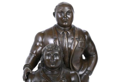 AFTER MODELS BY FERNANDO BOTERO (1932). "COUPLE".