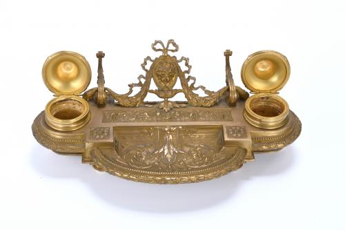 FRENCH INKSTAND, EARLY 20TH CENTURY.