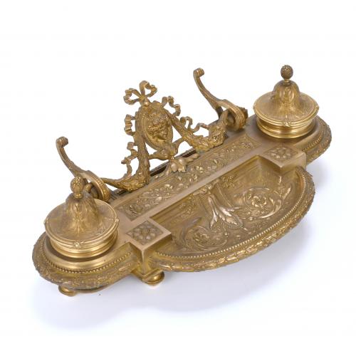 FRENCH INKSTAND, EARLY 20TH CENTURY.