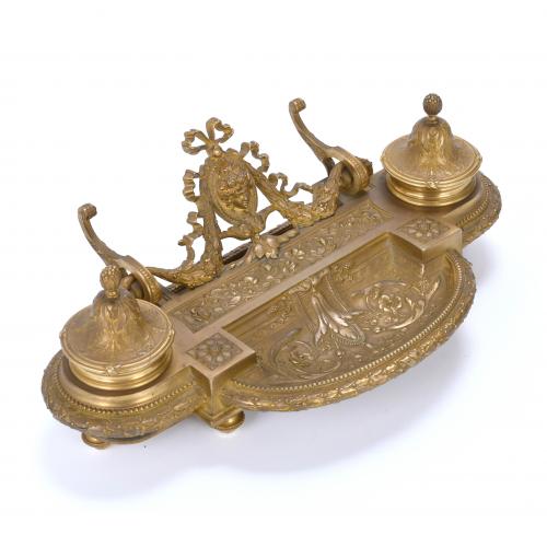 FRENCH INKSTAND, EARLY 20TH CENTURY.