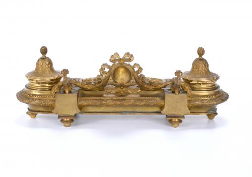 FRENCH INKSTAND, EARLY 20TH CENTURY.