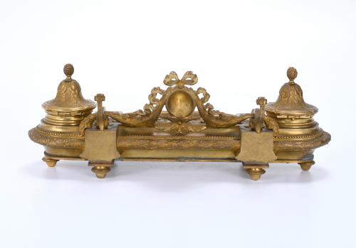 FRENCH INKSTAND, EARLY 20TH CENTURY.