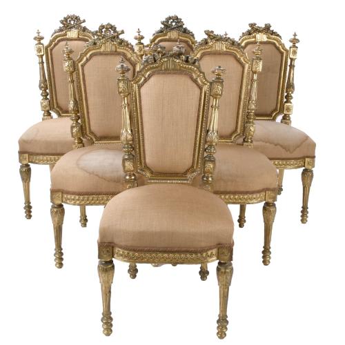 SET OF TWELVE NEO-RENAISSANCE CHAIRS, CIRCA 1900.