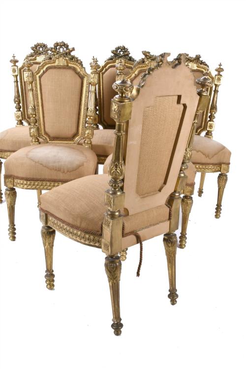 SET OF TWELVE NEO-RENAISSANCE CHAIRS, CIRCA 1900.