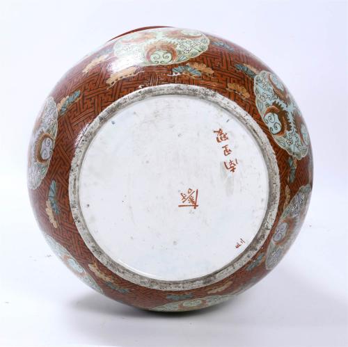 LARGE JAPANESE VASE, 20TH CENTURY.