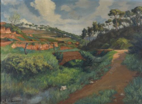 ANTONI LLAURADÓ (20TH C.). "ABRIL".