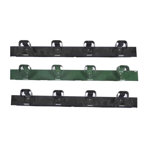 SET OF THREE "TRAMO" WALL COAT RACKS, MID 20TH CENTURY.