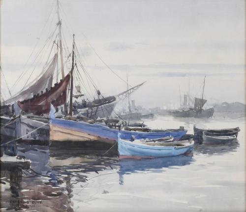 CEFERINO OLIVÉ (1907-1995) "PORT", 1948.