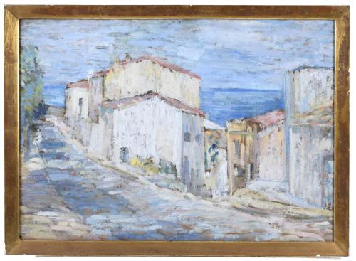 MARIA VALL MUNDÓ (1927-1964). "SEASIDE VILLAGE".