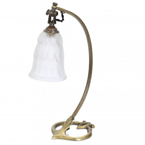 AUGUSTE MAXIMILIEN DELAFONTAINE. FRENCH ART NOUVEAU TABLE LAMP.