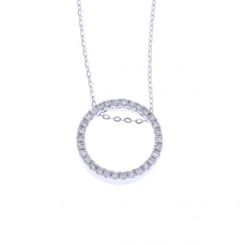 DIAMONDS RING PENDANT.