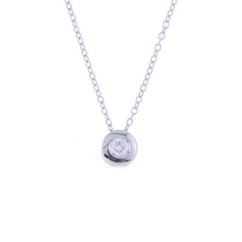 SOLITAIRE DIAMOND PENDANT.