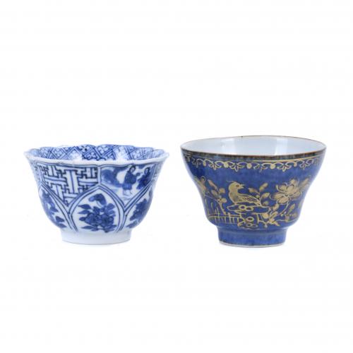 TWO CHINESE CUPS, 18TH CENTURY.