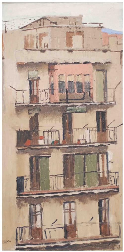 JOSEP ROCA-SASTRE (1928-1997). "FACHADA DE SANT GERVASI (BARCELONA)".