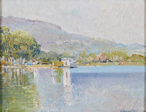 ARMANDO MIRAVALLS BOVÉ (1916-1978). "BANYOLES LAKE", 1978.