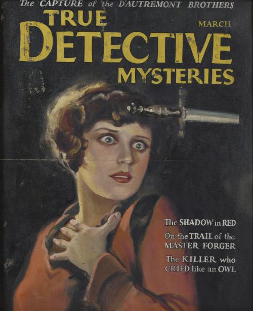 ATRIBUIDO A EDWARD DALTON STEVENS (1878-1939). "TRUE DETECTIVE MYSTERIES" (March 1928). 